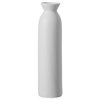 Uniquewise Contemporary White Cylinder Shaped Ceramic Table Flower Vase Holder, 12 Inch QI004364.L